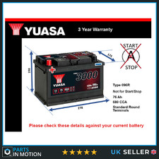 Battery fits DODGE RAM GRAND CARAVAN JOURNEY DURANGO Yuasa 096R 680A New