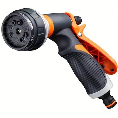 Heavy Duty Garden Hose Nozzle, 8 Spray Modes, Leakproof for Garden, Car, & Pets
