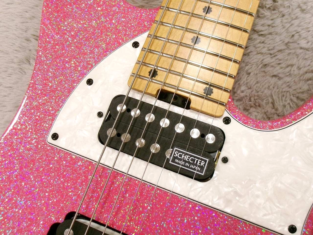 SCHECTER AC-EX-7-AveMujica BanG Dream! Wakaba Mutsumi 7-string