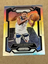 2023-24 Panini Prizm Anthony Edwards Silver Prizm SP Card 108 Timberwolves!