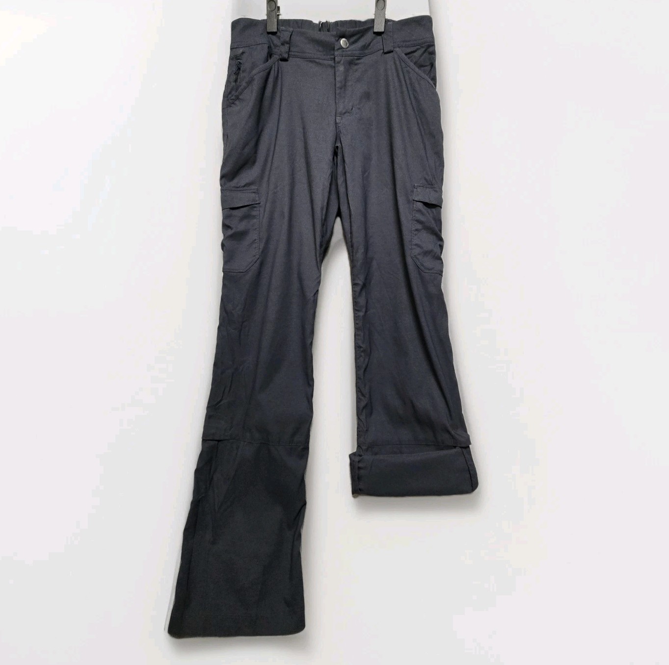 Duluth Trading Women's Size 6x33 Ink Gray Slim Straight Leg Dry On The Fly Pants