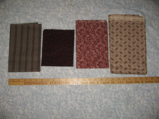 4 Marcus Cotton Fabric Judie Rothermel Civil War Reproduction CLEAN Brown Quilt
