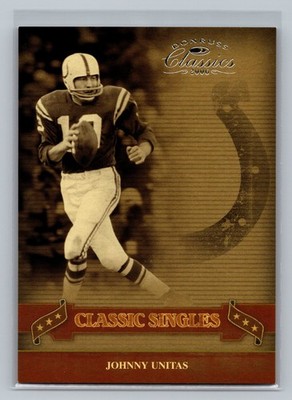 2006 Donruss Classics #CS-26 Johnny Unitas Classic Singles Silver #/250