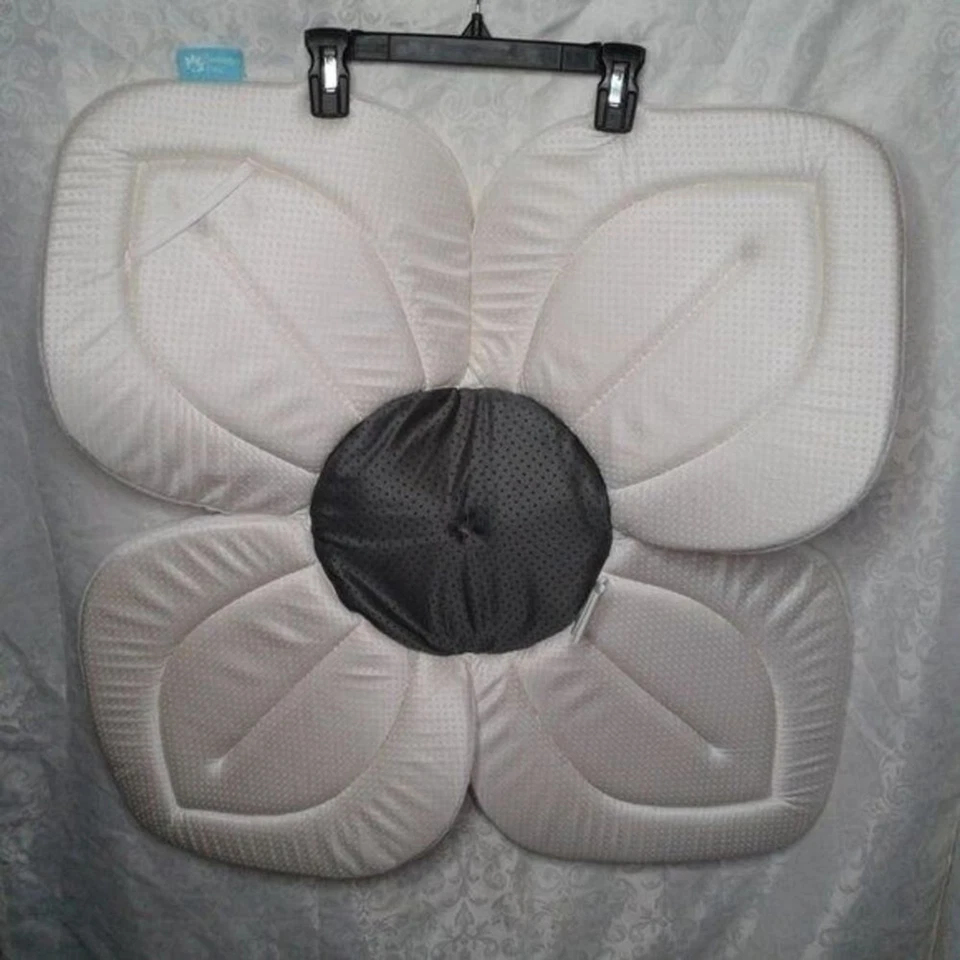 Baño Florante Loto Bebé Bebé Fregadero Bañera Flor Asiento Gris y Blanco Foto 4 de 4