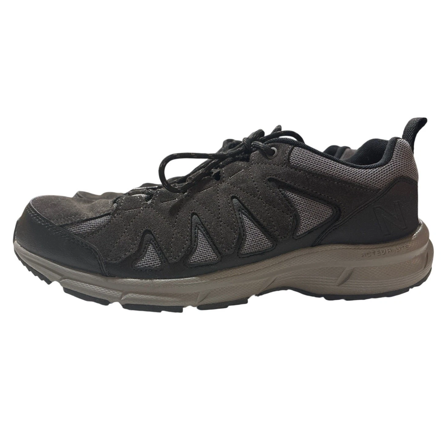 NEW BALANCE Men's Sz 11 799 MW799BR BROWN TRAIL WALKING HIKING SHOES Suede Mesh