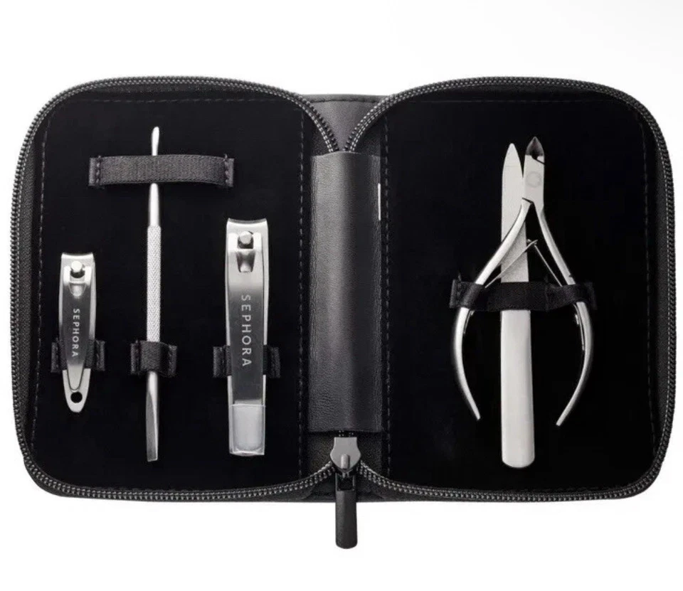 Kit de herramientas de manicura/pedicura de 5 piezas Sephora Collection y bolsa de cuero vegano Foto 2 de 4