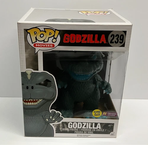 GODZILLA 239 Funko Pop Movies 6" figure - PX Previews Glow in Dark - discounted