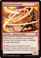Reckless Fireweaver 0106 MTG Commander: Aetherdrift Common NP