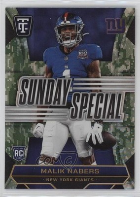 2024 Panini Totally Certified Platinum Camo 23/35 Malik Nabers #21 Rookie RC b7z