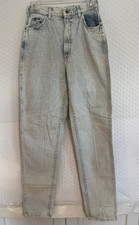 Vintage 80's Lee Acid Wash High Rise Tapered Denim 5 Pocket Jeans Sz 10/ M EUC