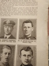 Sk197 Ephemera 1917 WW1 Small Picture Hugh Colvin Cheshire Regt