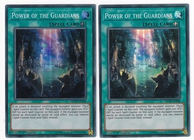 2x Macht der Wächter - (MP18-DE208 - 1. Auflage - Super Rare) - NM - Yugioh