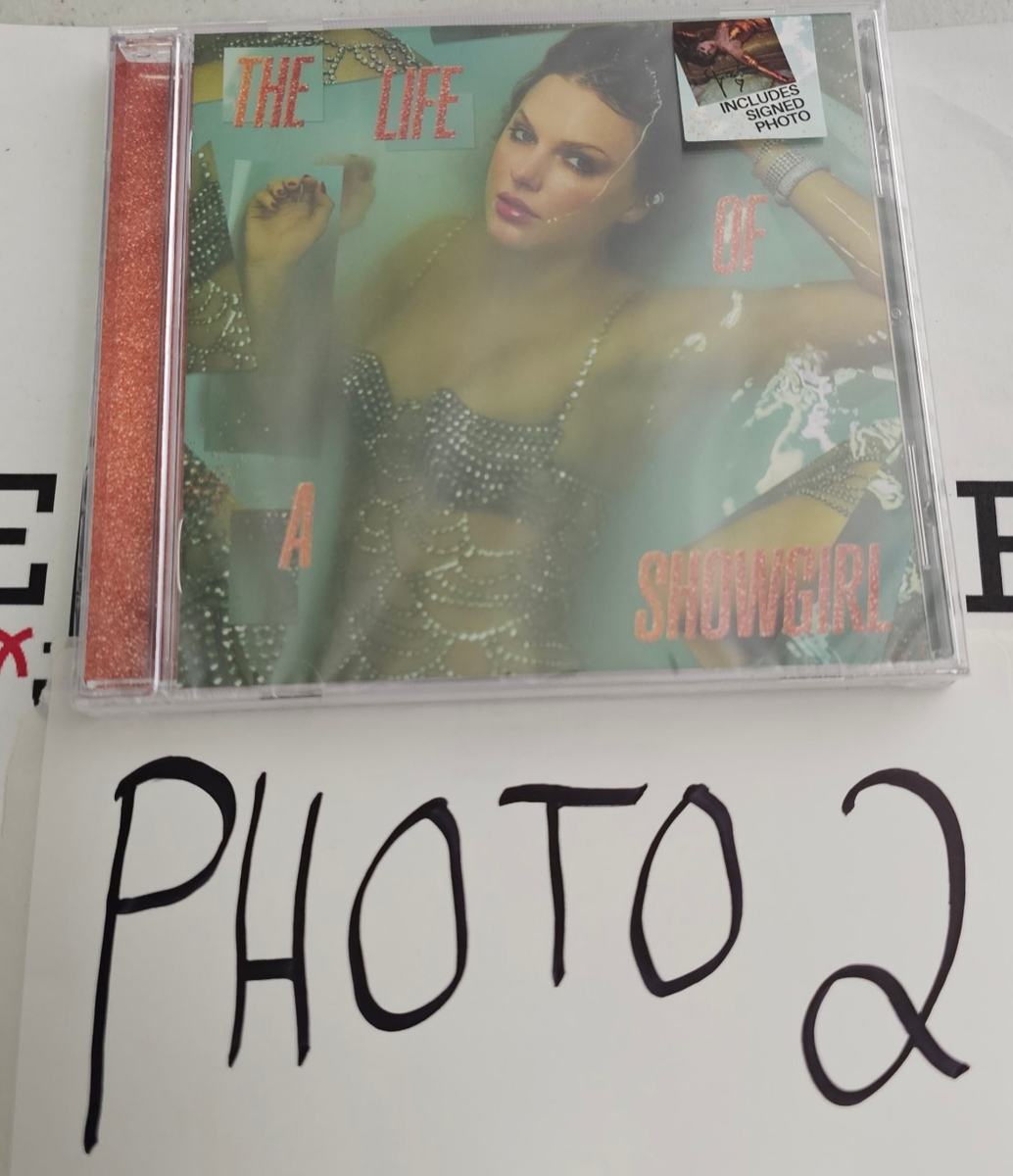Taylor Swift The Life of a Showgirl CD With Signed Autograph
