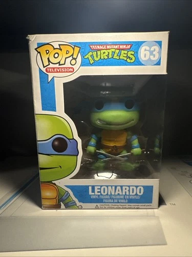 Funko Pop! Television Teenage Mutant Ninja Turtles #63 Leonardo TMNT Leo Vaulted