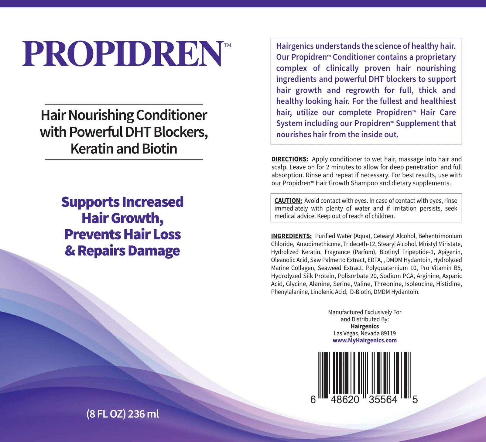 Hairgenics Propidren Hair Growth Conditioner with Biotin & DHT Blockers