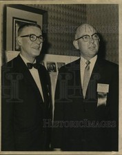 1962 Press Photo Dr. Stinaff & Dr. Frush, speakers at Dental Asso. Conference.