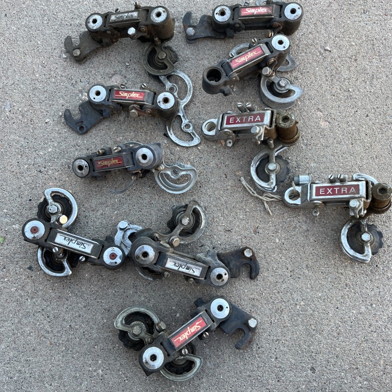 Lot Of simplex And Regina Extra Rear Derailleur Lot For Parts( Simplex)(2 Regina