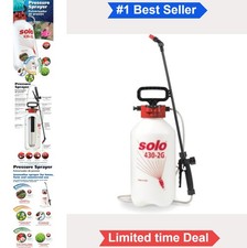 Handheld Sprayer 2 Gallon Garden Chemical Resistant Viton Seals 28 Inch Wand