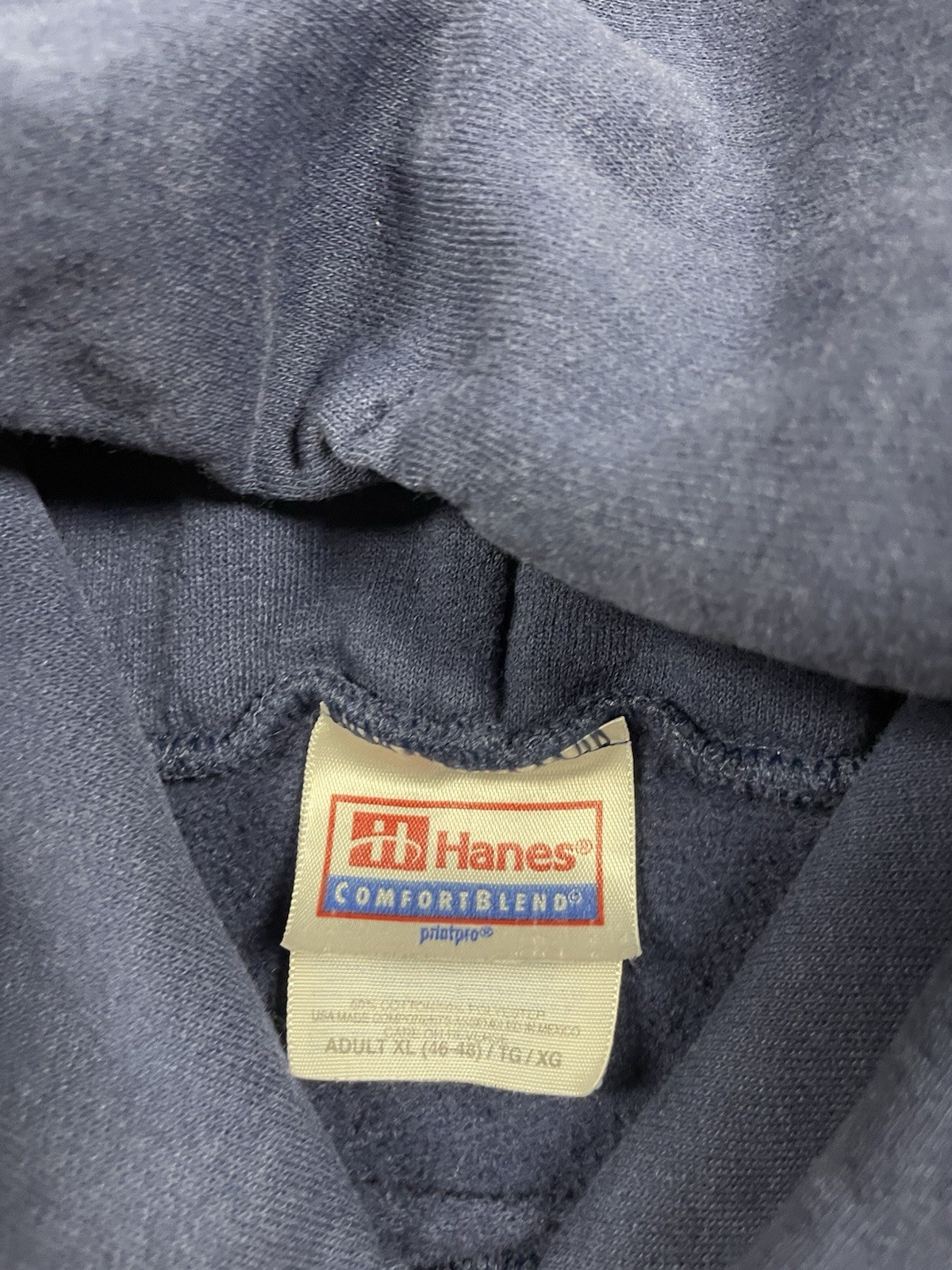 Cope Men’s VTG Y2K Rare Jesus Navy Hoodie XL “Christ Offers Peace Everlasting” image 6