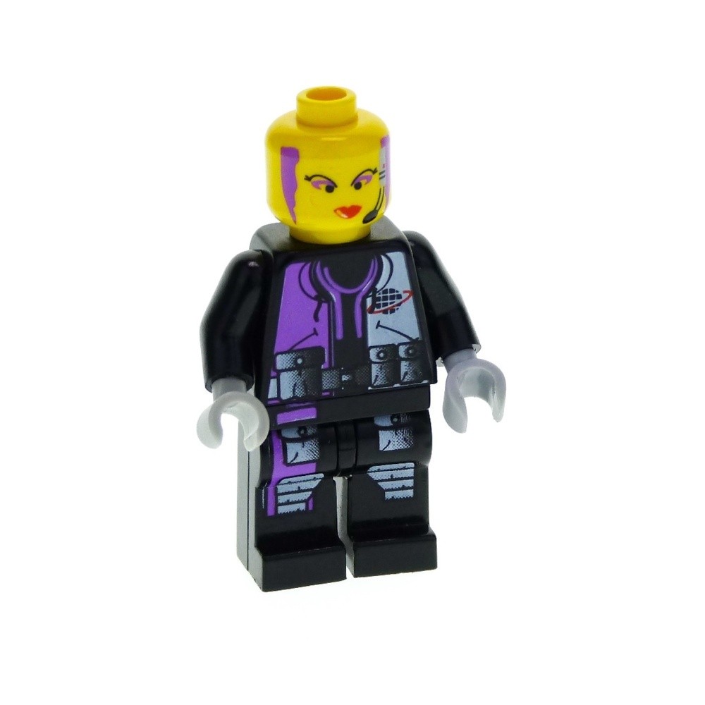 1x LEGO Alpha Team Minifigure Woman Radia Torso Black Violett 6772 alp009