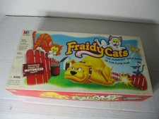 Vintage 1990s Fraidy Cats Board Game Complete Milton Bradley Motorized Dog WORKS