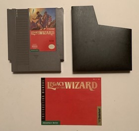 LEGACY OF THE WIZARD Nintendo NES Br&oslash;derbund COMPLETE IN BOX Manual CIB