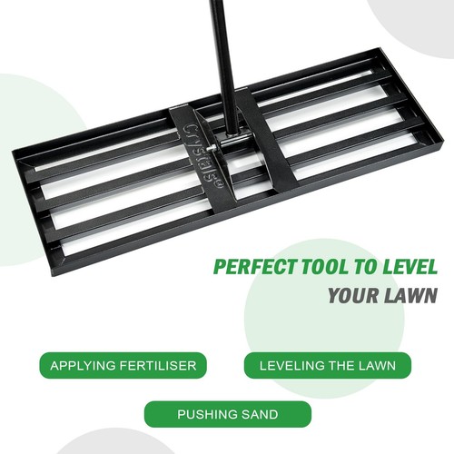 Rasen Nivellierungsrechen 75 x 25 cm Lawn Leveling Rake für Golfplatz, Garten DE - Bild 3 von 11