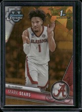 2023-24 Bowman University Chrome Sapphire #72 Mark Sears Gold Sapphire #/50