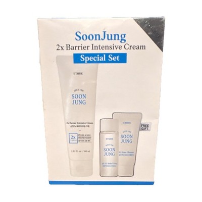 ETUDE SoonJung 2x Barrier Intensive Cream Set Panthenol Madecassoside