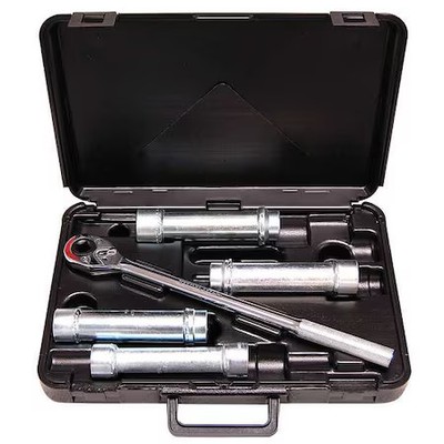 Wheeler-Rex 966 1/2'' Drive Deep Socket Sae 5 Pieces 3/4 In To 1 1/16 In , Zinc