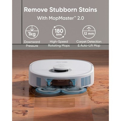 eufy X10 Pro Omni White Robot Vacuum and Mop Combo Upgraded