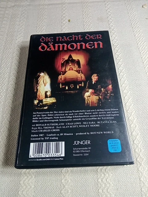VHS Videokassette - Die Nacht der Dämonen - 1987 - ( 129 ) - Bild 2 von 4