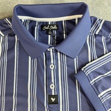 NWT Bad Birdie Golf Polo Shirt Mens XL Winning Streak Cobalt Blue Ridge