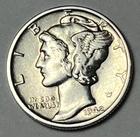 1942 S Mercury Dime JVZ
