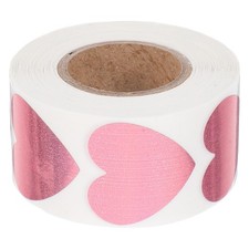 500 Pcs Tanning Heart Stickers Body Tanning Heart Labels PVC Material