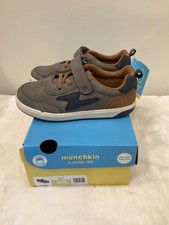Munchkin by Stride Rite Boy's Maxwell Grey Sneakers 12M New in Box