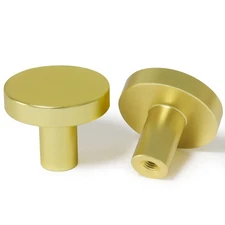 10 Packs Glod Cylindrical Shape Cabinet Knobs Pull Hardware Handle,Minor Diam...