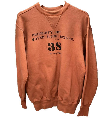 WAREHOUSE Sweatershirt Cotton Orange Size 44 Length 24.8in Pit to Pit 22.8in