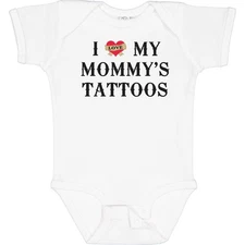 Inktastic I Love My Mommy's Tattoos Baby Bodysuit Mommy Tattoo Mother Mothers