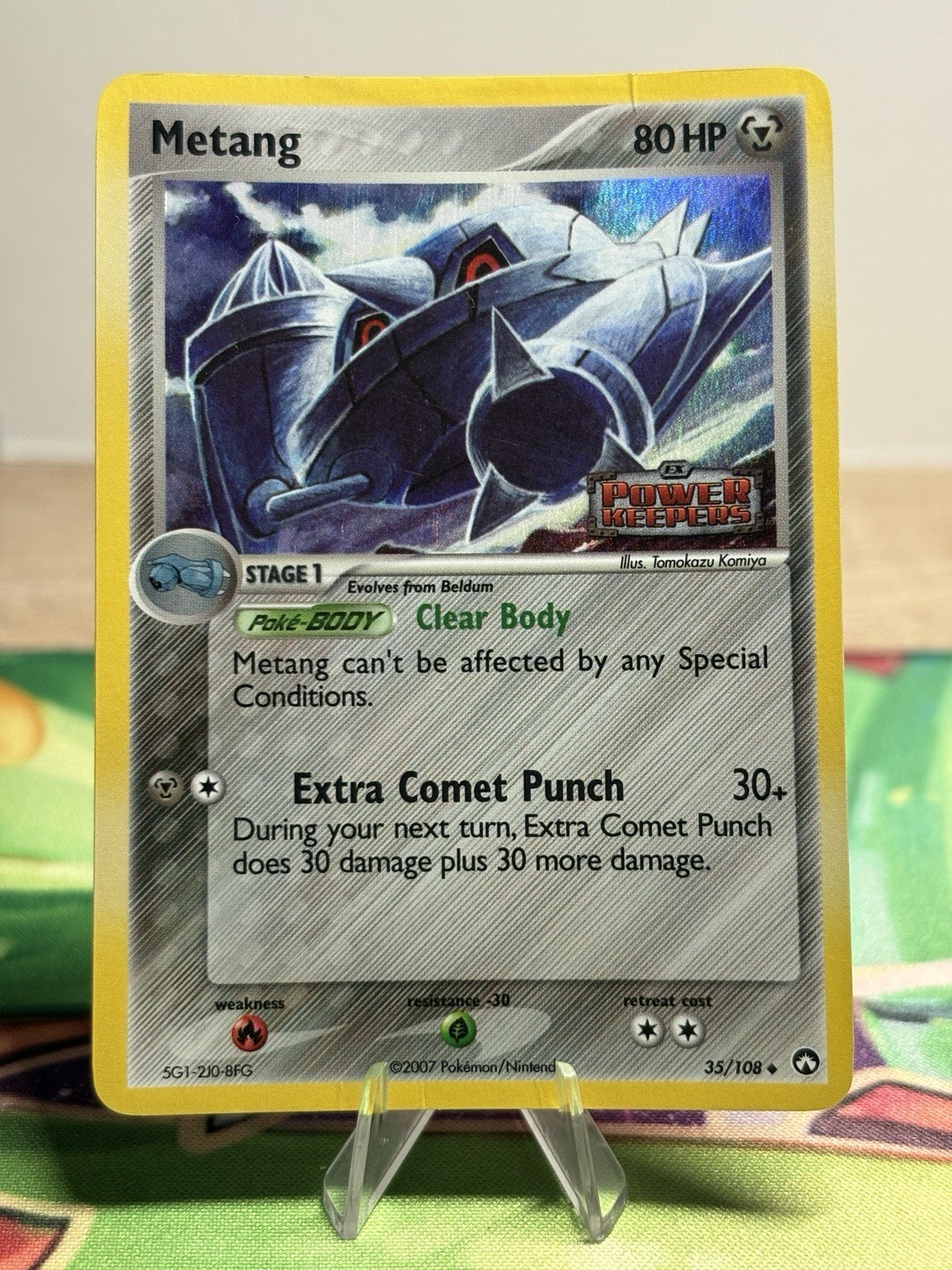 Metang 35/108 Pokemon Ex Power Keepers Reverse Holo Stamped Pokémon Card MP