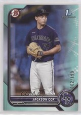 2022 Bowman Draft Aqua 62/199 Jackson Cox #BD-174 0c2t