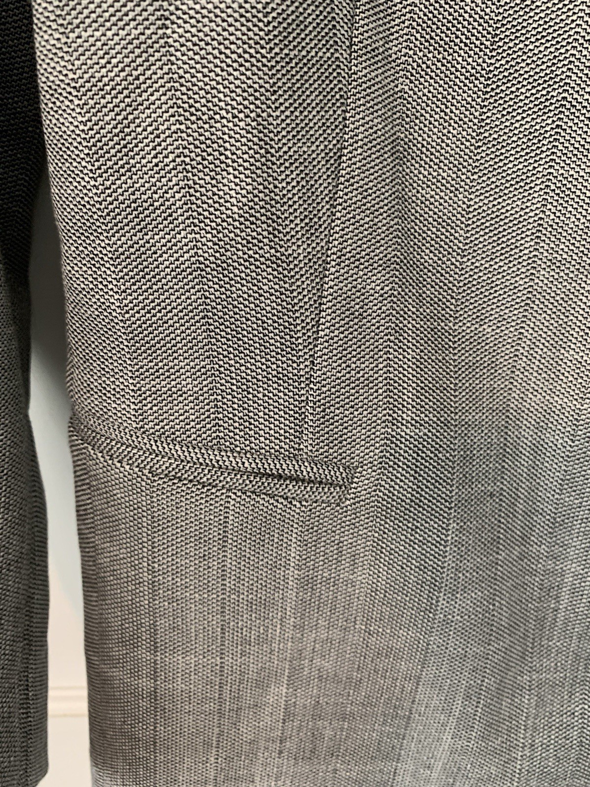 Zara Basic Collection Herringbone Blazer Size XS … - image 3