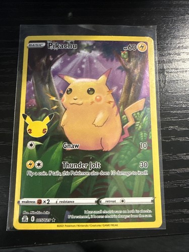 Pokémon TCG Pikachu Celebrations 005/025 Holo Full Art Holo Rare 2021