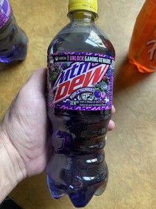 1 Bottle- Mountain Dew Purple Thunder - 20oz Bottle - New -