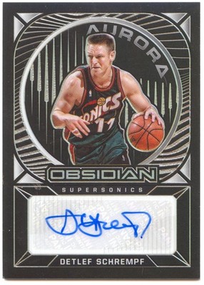 Detlef Schrempf Auto /149 2020-21 Panini Obsidian - Aurora