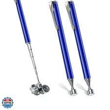 2 Pieces Telescoping Magnetic Pick up Tool Grabbers Reacher Tools with Pocket...