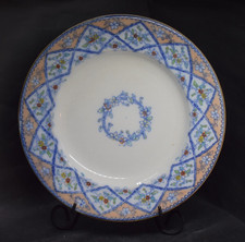 Pinder Bourne & Co Trellis Pattern Polychrome Transferware Plate 1862-1882
