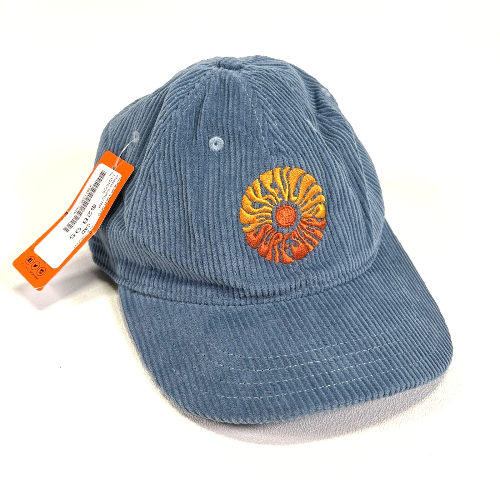 McKevlin's Surf Shop Always Sunny Corduroy Hat NWT Blue Pukka Custom Headwear