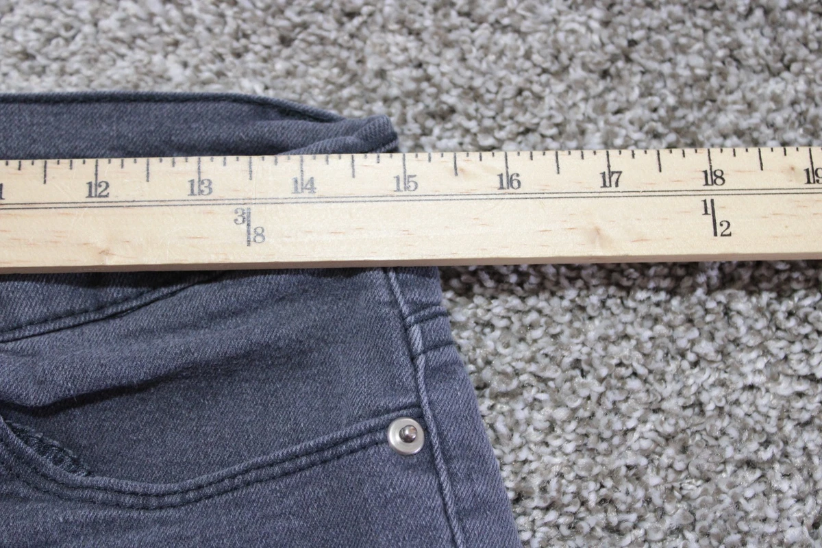 Jeans Forever 21 Junior Talla 28 Gris Desteñido Elástico 28X26