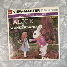Vintage GAF View-Master Alice in Wonderland MPN B 360 3 Reels Booklet 1952